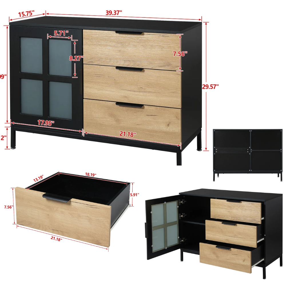 Dresser cabinet/ bar cabinet /storge cabinet /Glass door side cabinet Dresser cabinet/ bar cabinet /storge cabinet /Glass door side cabinet